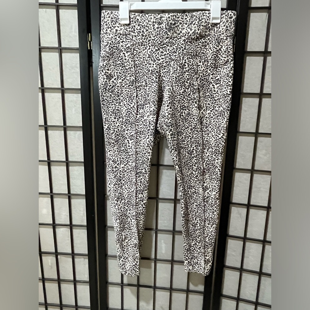 Old Navy Stevie High Rise Leopard Print LEGGINGS/Pants - Black & Brown Size L